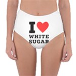 I love white sugar Reversible High-Waist Bikini Bottoms