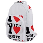 I love white sugar Rounded Multi Pocket Backpack