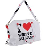 I love white sugar Canvas Crossbody Bag