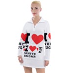 I love white sugar Women s Long Sleeve Casual Dress