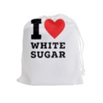 I love white sugar Drawstring Pouch (XL)