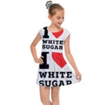 I love white sugar Kids  Cap Sleeve Dress