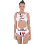 I love white sugar Bandaged Up Bikini Set 