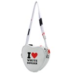 I love white sugar Heart Shoulder Bag