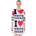 I love white sugar Smock Dress