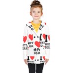 I love white sugar Kids  Double Breasted Button Coat