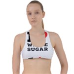 I love white sugar Criss Cross Racerback Sports Bra