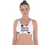 I love white sugar Cross String Back Sports Bra