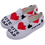 I love white sugar Kids  Canvas Slip Ons