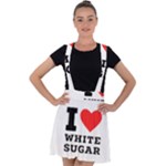 I love white sugar Velvet Suspender Skater Skirt