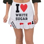 I love white sugar Fishtail Mini Chiffon Skirt