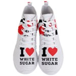 I love white sugar Men s Lightweight High Top Sneakers