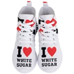 I love white sugar Women s Lightweight High Top Sneakers