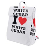 I love white sugar Flap Top Backpack