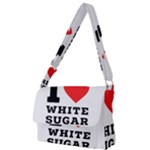 I love white sugar Full Print Messenger Bag (S)