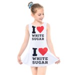 I love white sugar Kids  Skater Dress Swimsuit