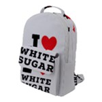 I love white sugar Flap Pocket Backpack (Large)