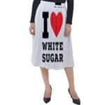 I love white sugar Classic Velour Midi Skirt 