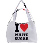 I love white sugar Double Compartment Shoulder Bag