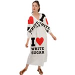 I love white sugar Grecian Style  Maxi Dress