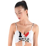 I love white sugar Woven Tie Front Bralet