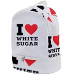 I love white sugar Zip Bottom Backpack