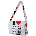 I love white sugar Full Print Messenger Bag (L)