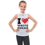 I love white sugar Kids  Sleeveless Polo Tee