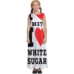 Kids  Satin Sleeveless Maxi Dress 