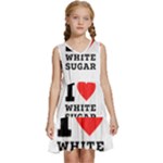 I love white sugar Kids  Sleeveless Tiered Mini Dress