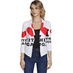 I love white sugar Women s Casual 3/4 Sleeve Spring Jacket