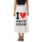 I love white sugar Classic Midi Chiffon Skirt