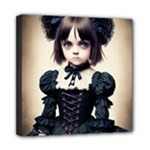 Cute Adorable Victorian Gothic Girl 4 Mini Canvas 8  x 8  (Stretched)