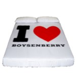 I love boysenberry  Fitted Sheet (Queen Size)