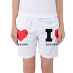 I love boysenberry  Women s Basketball Shorts