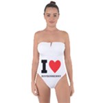 I love boysenberry  Tie Back One Piece Swimsuit