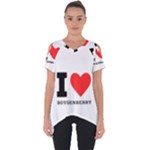 I love boysenberry  Cut Out Side Drop Tee