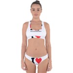 I love boysenberry  Cross Back Hipster Bikini Set