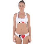 I love boysenberry  Cross Back Hipster Bikini Set