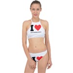 I love boysenberry  Racer Front Bikini Set