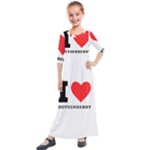 I love boysenberry  Kids  Quarter Sleeve Maxi Dress