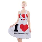 I love boysenberry  Halter Party Swing Dress 