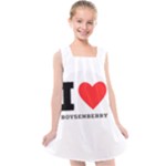 I love boysenberry  Kids  Cross Back Dress