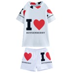 I love boysenberry  Kids  Swim Tee and Shorts Set