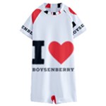 I love boysenberry  Kids  Boyleg Half Suit Swimwear