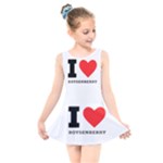 I love boysenberry  Kids  Skater Dress Swimsuit