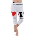 I love boysenberry  Lightweight Velour Capri Yoga Leggings