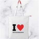 I love boysenberry  Double Zip Up Tote Bag