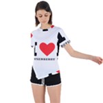 I love boysenberry  Asymmetrical Short Sleeve Sports Tee