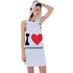 I love boysenberry  Racer Back Hoodie Dress